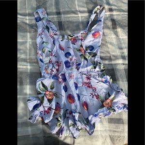 PilyQ PQ Swim passion fruit Anne Marie romper. Size XS/S. NWT